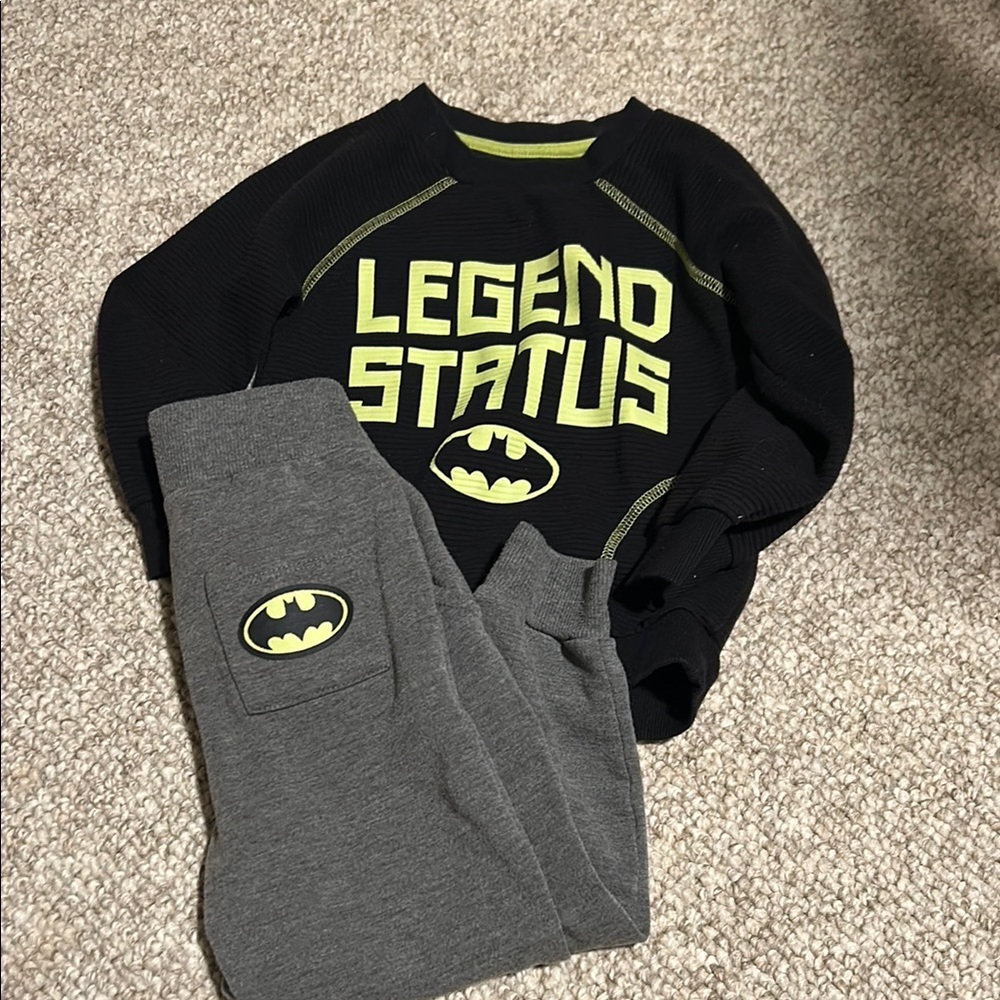 Black and Gray Batman Outfit